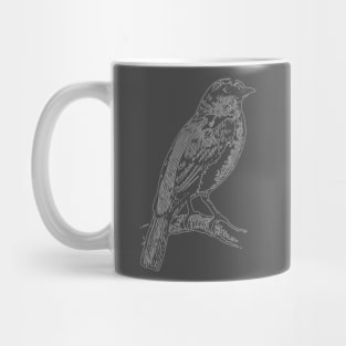 Sparrow in white Mug